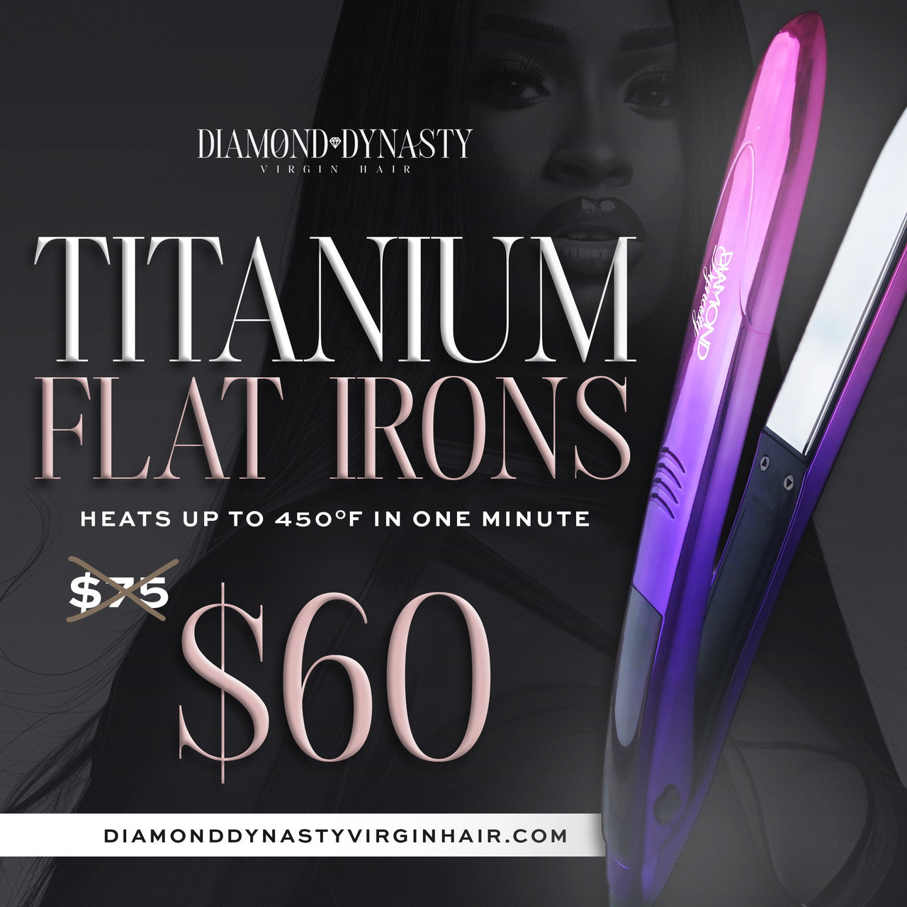 TITANIUM FLAT IRON Diamond Dynasty Extensions