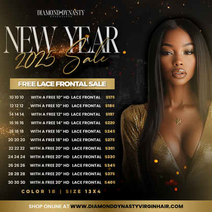 2025 NEW YEARS SALE: FREE Lace Frontal SALE