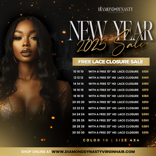 2025 NEW YEARS Sale: FREE Lace Closure SALE